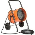 Global Equipment 15 KW Portable Electric Salamander Heater 480V 3 Phase, With 25'L Power Cord 653672
